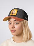 Бейсболка CAPSLAB арт. CL/FAM/1/PCT/QUE Premium Queen (темно-серый / оранжевый)